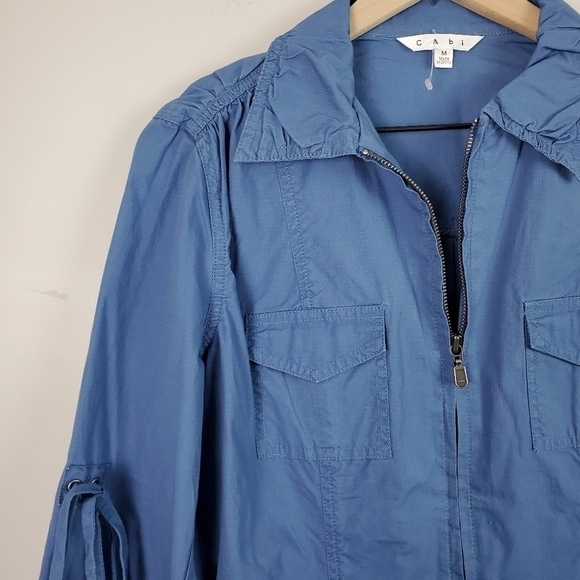 Cabi Blue Cargo Utility Jacket Style 393 Medium - Picture 2 of 6